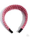Woven Work - Pink - Paparazzi Accessories - Headband - Jewelry with Erin Binford