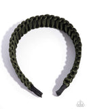 Woven Work - Green - Paparazzi Accessories - Head Band - Jewelry with Erin Binford