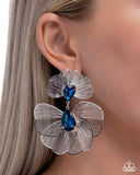 Wiry Wisdom - Blue - Paparazzi Accessories - Earring - Jewelry with Erin Binford