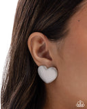 Smitten Studs - Silver - Paparazzi Accessories - Earring - Jewelry with Erin Binford