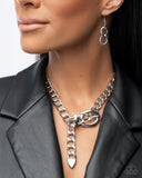 Bold Buckle - Silver - Paparazzi Accessories - Necklace - Jewelry with Erin Binford