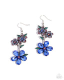 Breathtaking Bloom - Blue - Paparazzi Accessories - Earring