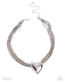 Gathered Galentine - Silver - Paparazzi Accessories - Necklace