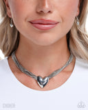 Gathered Galentine - Silver - Paparazzi Accessories - Necklace