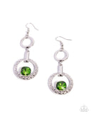 Center Cascade - Green - Paparazzi Accessories - Earring - Jewelry with Erin Binford