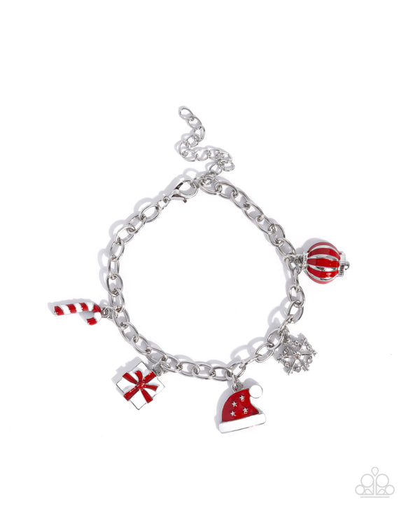 Holiday Haute - Red - Paparazzi Accessories - Bracelet