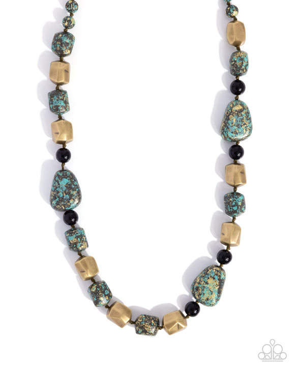 Passionate Patina - Brass - Paparazzi Accessories - Necklace - Jewelry with Erin Binford