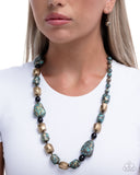 Passionate Patina - Brass - Paparazzi Accessories - Necklace - Jewelry with Erin Binford