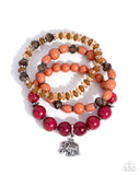 Elite Elephant - Red - Paparazzi Accessories - Bracelet - Jewelry with Erin Binford