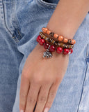 Elite Elephant - Red - Paparazzi Accessories - Bracelet - Jewelry with Erin Binford