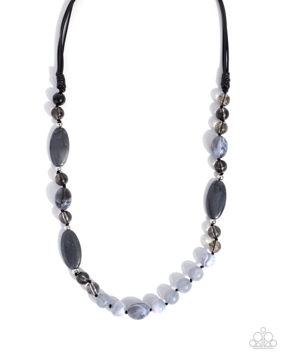 Entrancing Ease - Black - Paparazzi Accessories - Necklace
