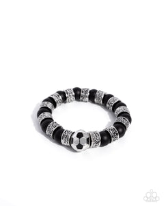 Soccer Champ - Black - Paparazzi Accessories - Bracelet