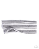 Striped Symphony - Silver- Paparazzi Accessories - Headband - Jewelry with Erin Binford