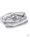 Striped Symphony - Silver- Paparazzi Accessories - Headband - Jewelry with Erin Binford