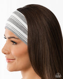 Striped Symphony - Silver- Paparazzi Accessories - Headband - Jewelry with Erin Binford