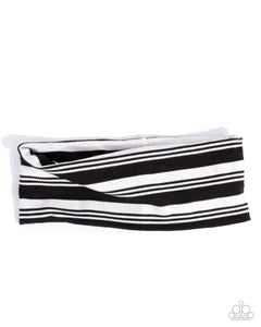 Striped Symphony - Black - Paparazzi Accessories - Headband