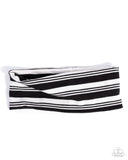Striped Symphony - Black - Paparazzi Accessories - Headband