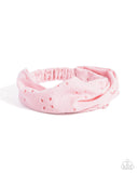 Eyelet Elegance - Pink - Paparazzi Accessories -Headband