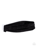 Eyelet Elegance - Black - Paparazzi Accessories - Headband - Jewelry with Erin Binford