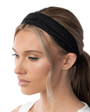 Eyelet Elegance - Black - Paparazzi Accessories - Headband - Jewelry with Erin Binford