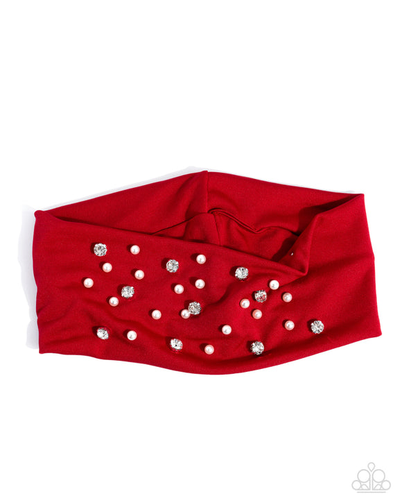 Effortless Energy - Red - Paparazzi Accessories - Headband - Jewelry with Erin Binford