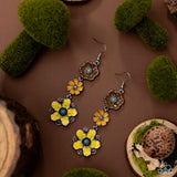 Floral Flock - Yellow - Paparazzi Accessories - Floral Flock - Jewelry with Erin Binford