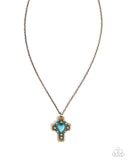 Heavenly Color - Brass - Paparazzi Accessories - Necklace