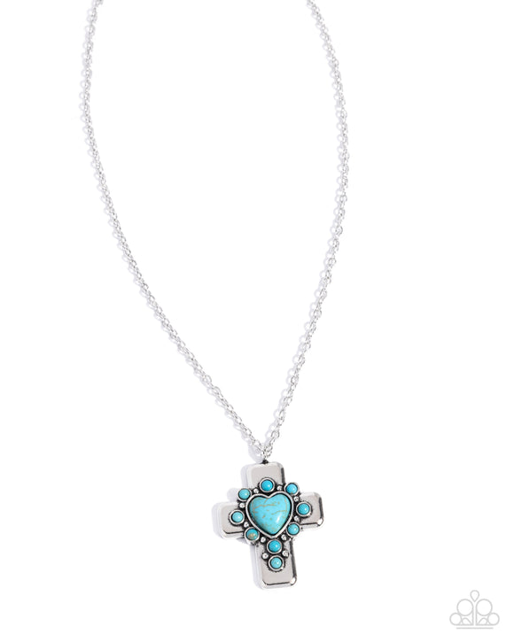 Heavenly Color - Blue - Paparazzi Accessories - Necklace