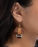 Turkey Bowl - White - Paparazzi Accessories - Earring - Jewelry with Erin Binford