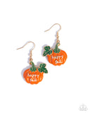Autumn Affair - Orange - Paparazzi Accessories - Earring