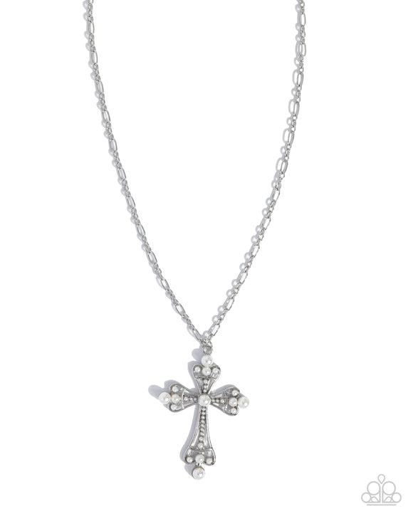 Heavenly Haul - White - Paparazzi Accessories - Necklace