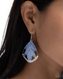 Poetic Paint - Blue  - Paparazzi Accessories - Earring