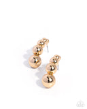 Graduated Grunge - Gold - Paparazzi Accessories - Earring - Jewelry with Erin Binford
