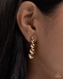 Graduated Grunge - Gold - Paparazzi Accessories - Earring - Jewelry with Erin Binford