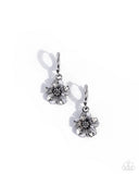 Fond Florals - Silver - Paparazzi Accessories - Earrings