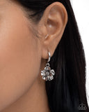 Fond Florals - Silver - Paparazzi Accessories - Earrings