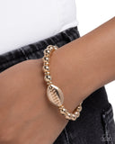 Football Flair - Gold - Paparazzi Accessories - Bracelet - Jewelry with Erin Binford