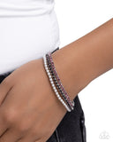 Colorful Cabaret - Purple - Paparazzi Accessories -Bracelet - Jewelry with Erin Binford