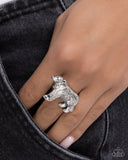 Adorably Arctic - Silver - Paparazzi Accessories - Ring - Jewelry with Erin Binford