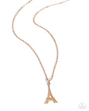 Eiffel Tower Eloquence - Gold - Paparazzi Accessories - Necklace - Jewelry with Erin Binford