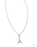 Eiffel Tower Eloquence - Silver - Paparazzi Accessories - Necklace - Jewelry with Erin Binford
