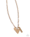 Valentines Victory - Gold - Paparazzi Accessories - Necklace - Jewelry with Erin Binford