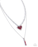 Valentines Volume - Red - Paparazzi Accessories - Necklace