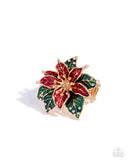 Poinsettia Promise - Red - Paparazzi Accessories - Ring - Jewelry with Erin Binford