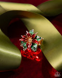 Poinsettia Promise - Red - Paparazzi Accessories - Ring - Jewelry with Erin Binford
