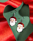 Santa Baby - Red - Paparazzi Accessories - Earring - Jewelry with Erin Binford