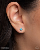 Lingering Leisure - Blue - Paparazzi Accessories - Earring - Jewelry with Erin Binford