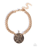 Eiffel Tower Effect - Gold- Paparazzi Accessories - Bracelet - Jewelry with Erin Binford