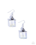 Polished Perfume - White -Paparazzi Accessories - Earring
