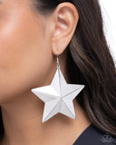 Seize the Superstars - Silver - Paparazzi Accessories - Earring